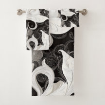Whimsy en noir et crème Baroque