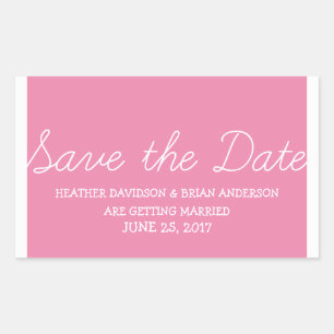 Whimsy Enregistrer Stickers Date, rose