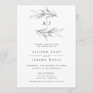 Whimsy Floral bruiloft uitnodiging
