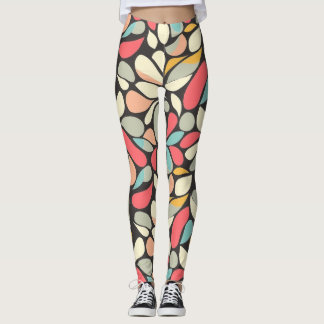 Whimsy Floral Mode Pattern Leggings