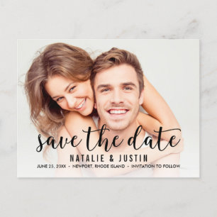 Whimsy Foto Save the Date Announding Briefkaart
