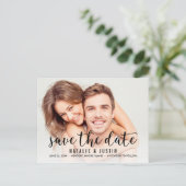 Whimsy Foto Save the Date Announding Briefkaart (Staand voorkant)