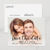 Whimsy Foto Save the Date Announding Briefkaart (Voorkant / Achterkant)
