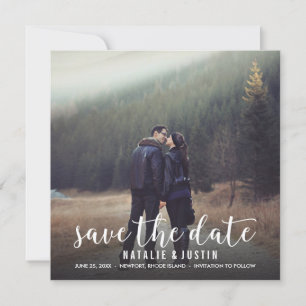 Whimsy Foto Save the Date Square Announance