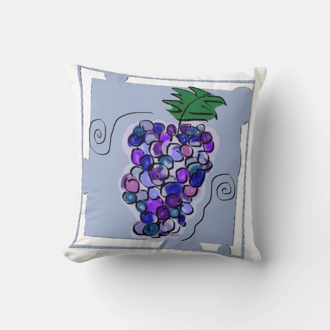 Whimsy Grapes Kussen (Voorkant)