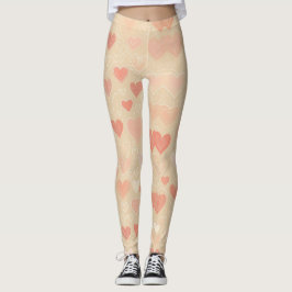 Whimsy Hearts beroemd gemaakt door Pastel Leggings