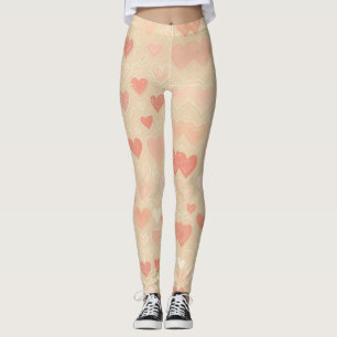 Whimsy Hearts beroemd gemaakt door Pastel Leggings