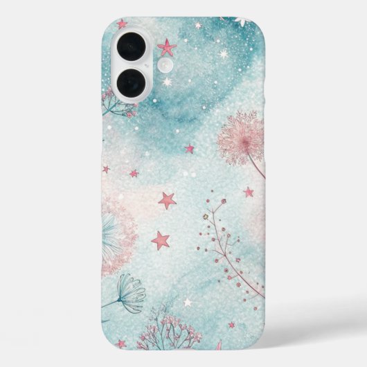 Whimsy in roze en blauw Case-Mate iPhone case (Achterkant)
