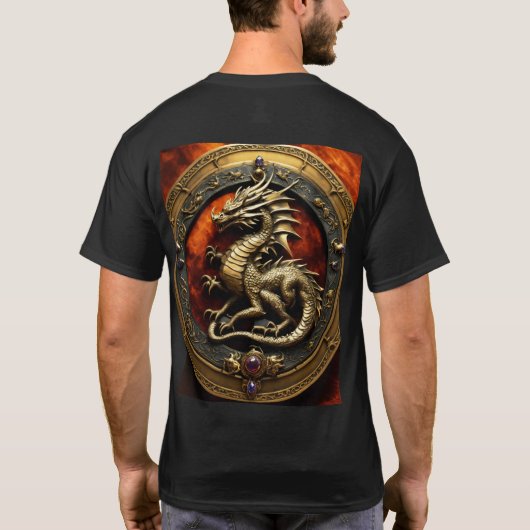 Whimsy in Waterverf: Dragon Fantasy T-Shirt coll (Achterkant)