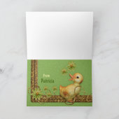 Whimsy kip collage CC0847 Happy Easter Feestdagen Kaart (Binnen)