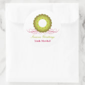 Whimsy krans met bessen vakantie Sticker (Tas)