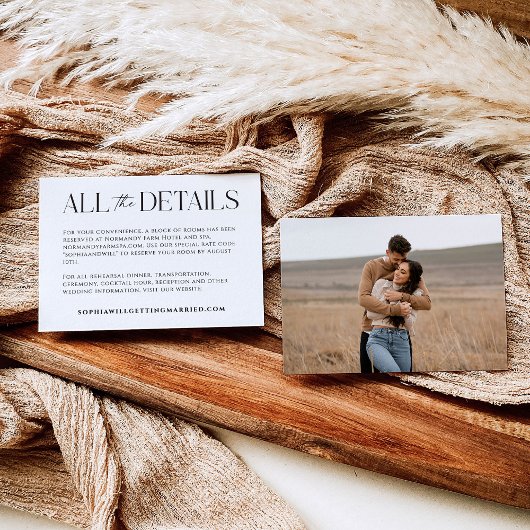 Whimsy Mariage Détails de la carte de boîtier