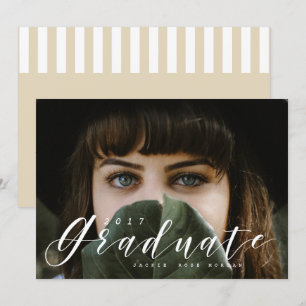 Whimsy moderne Invitation du groupe de diplômés