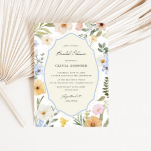 Whimsy Pastel Floral Vrijgezellenfeest Kaart