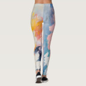 Whimsy Pastel Hues Dream Patroon Leggings (Achterkant)