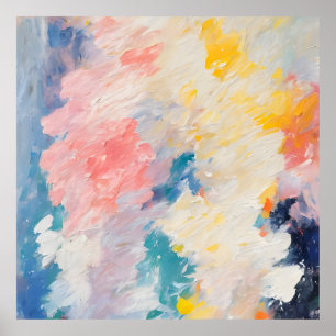 Whimsy Pastel Hues Dream Patroon Poster