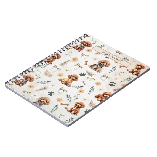 Whimsy Poodle Carnet de Pizzazz (Côté gauche)