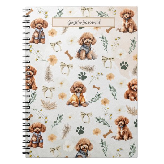 Whimsy Poodle Carnet de Pizzazz (Devant)