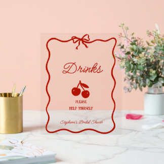 Whimsy Red She's the Cherry on Top Bridal Shower