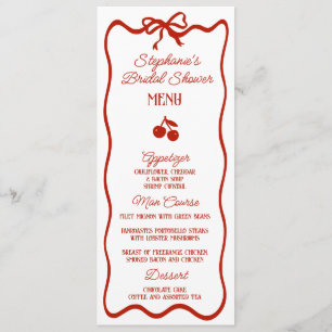 Whimsy Red Ze is de kers op het Vrijgezellenfeest Menu