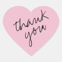 Whimsy Roos - Roze Hart Dank u Sticker