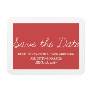 Whimsy Sparen de Magnet van de Datum, Rood Magneet