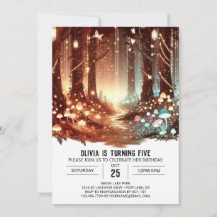 Whimsy Sweet Woodland Digitale Verjaardag Kaart