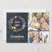 Whimsy Tuinkrans Moederdag Fotokaart Kaart (Voorkant)