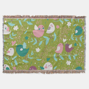 Whimsy Tweety Vogels Op Wijnstokken Gooi Deken