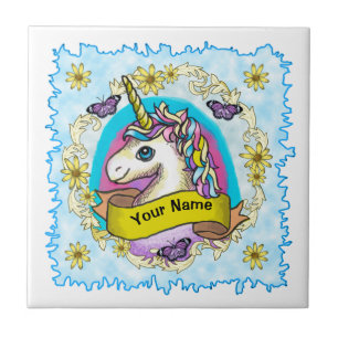 Whimsy Unicorn tegel Tegeltje