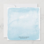 Whimsy Watercolor Mariage Carte du vignoble de Mar (Dos)