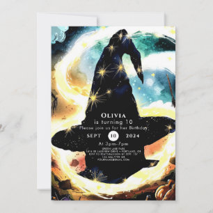 Whimsy Waterverf Fun Wizard Verjaardag Kaart