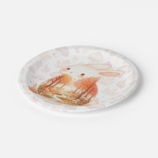 Whimsy Wilderness Critters - Het Konijn - Papieren Bordje (Gekanteld)