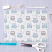 Whimsy Winter Owls Pattern Tissue Paper Tissuepapier (Craft)
