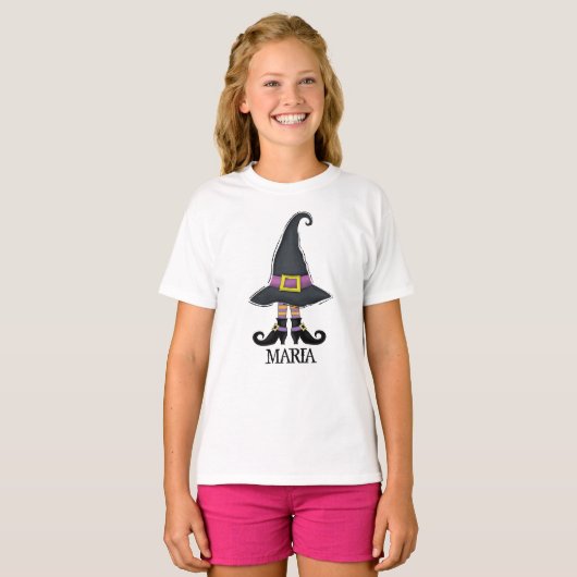 Whimsy Witch Shoes en Pet T-shirt (Voorkant volledig)