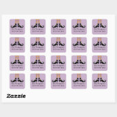 Whimsy Witch's Shoes Vierkante Sticker (Vel)