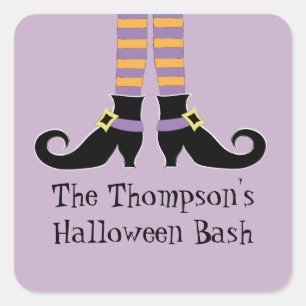 Whimsy Witch's Shoes Vierkante Sticker