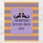 Whimsy Witch's Shoes Wijn Etiket (Enkel label)