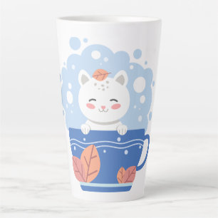 Whimwham Sterrenkitten Blauwe Theekop Latte Mok