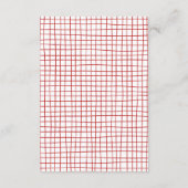 Whimwhams Handgetekende Pizza- en wijnbruidsbadfee Bedankkaart (Achterkant)