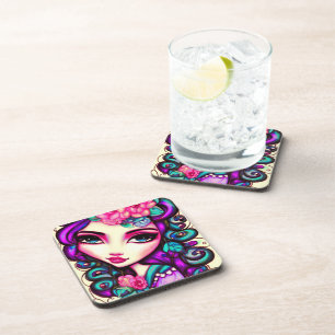 Whimwhams Meisje Artistiek Bier Onderzetter