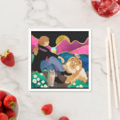 WHINE MET ME-chow papieren servetten (Insitu)