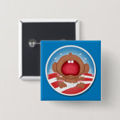 Whiner in Chief Vierkante Button 5,1 Cm (Voorkant /achterkant)