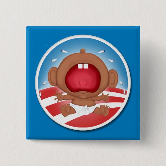 Whiner in Chief Vierkante Button 5,1 Cm (Voorkant)