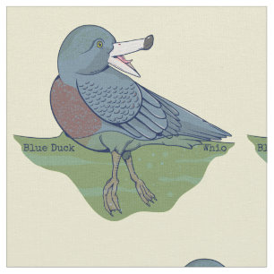 Whio Blue Duck NZ BIRD Stof