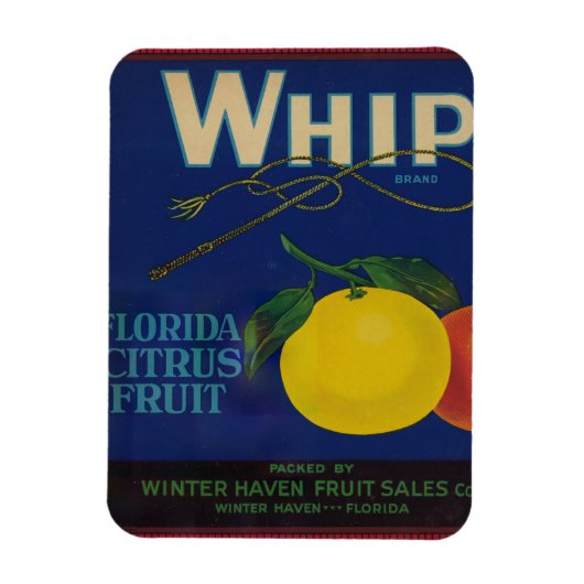  Whip Citrus Fruit Label Magneet (Verticaal)