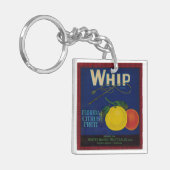 Whip Citrus Fruit Label Sleutelhanger (Voorkant Links)