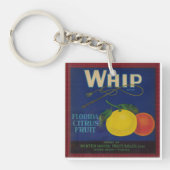 Whip Citrus Fruit Label Sleutelhanger (Voorkant)