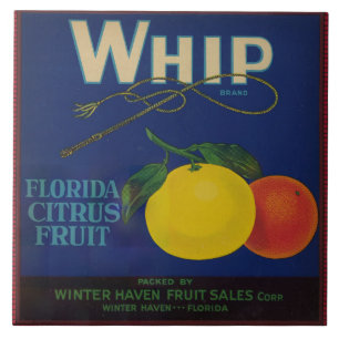  Whip Citrus Fruit Label Tegeltje