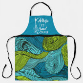 Whip it Real Good Funny Foodie Bericht Abstract Schort (Voorkant)